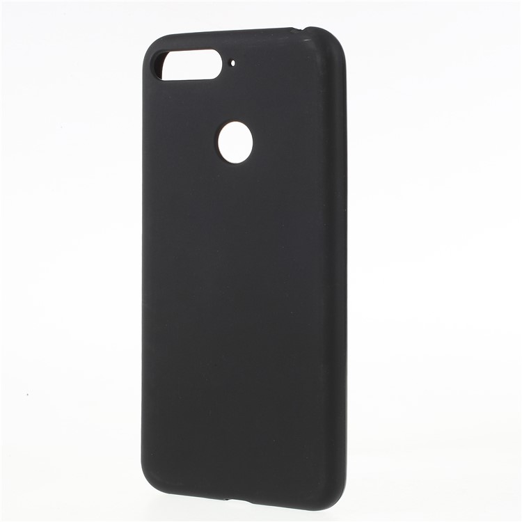 Double-sided Matte TPU Gel Back Phone Cover for Huawei Honor 7A (with Fingerprint Sensor)/Honor 7A Pro/Enjoy 8e - Black-2