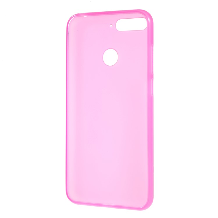For Huawei Honor 7A (with Fingerprint Sensor)/Honor 7A Pro/Enjoy 8e Double-sided Matte TPU Flexible Cover - Pink-3