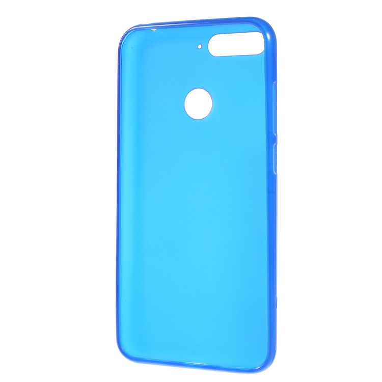 Double-sided Frosted Flexible TPU Mobile Case for Huawei Honor 7A (with Fingerprint Sensor)/Honor 7A Pro/Enjoy 8e - Blue-3