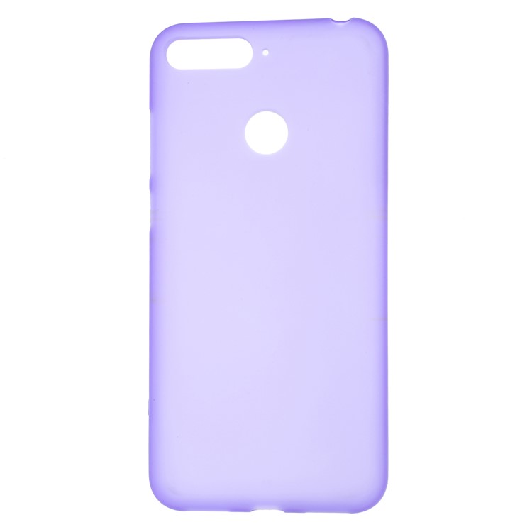 For Huawei Honor 7A (with Fingerprint Sensor)/Honor 7A Pro/Enjoy 8e Double-sided Matte Soft TPU Protection Cover - Purple-1