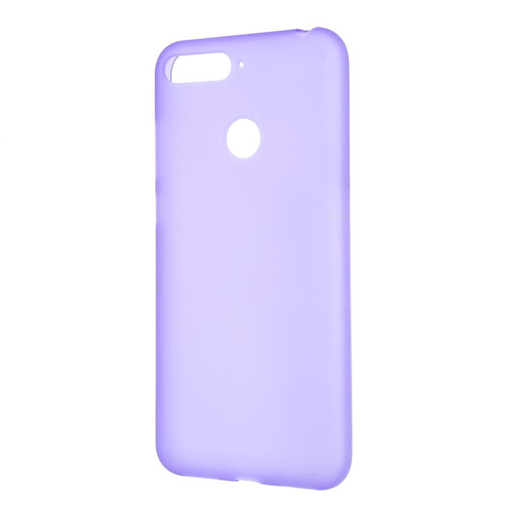 For Huawei Honor 7A (with Fingerprint Sensor)/Honor 7A Pro/Enjoy 8e Double-sided Matte Soft TPU Protection Cover - Purple-2