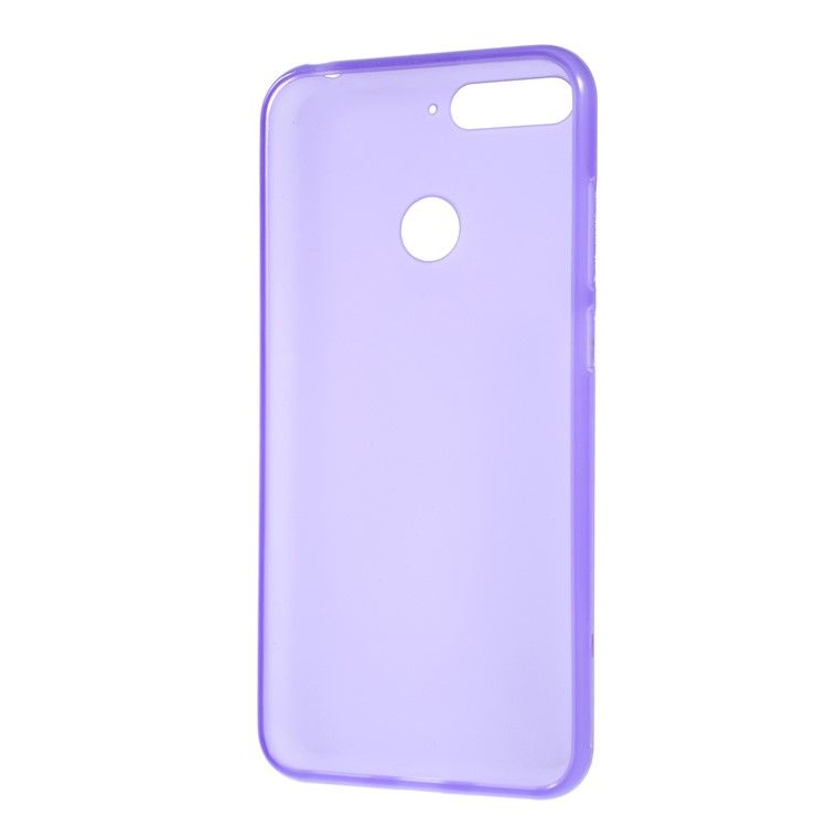 For Huawei Honor 7A (with Fingerprint Sensor)/Honor 7A Pro/Enjoy 8e Double-sided Matte Soft TPU Protection Cover - Purple-3