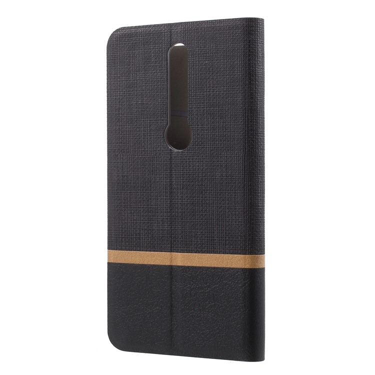 Cross Texture PU Leather Flip Stand Cell Phone Cover for Huawei Mate RS Porsche Design - Black-3