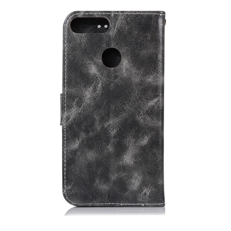 Premium Vintage Leather Wallet Cover for Huawei Honor 9 Lite / Honor 9 Youth Edition - Grey-5
