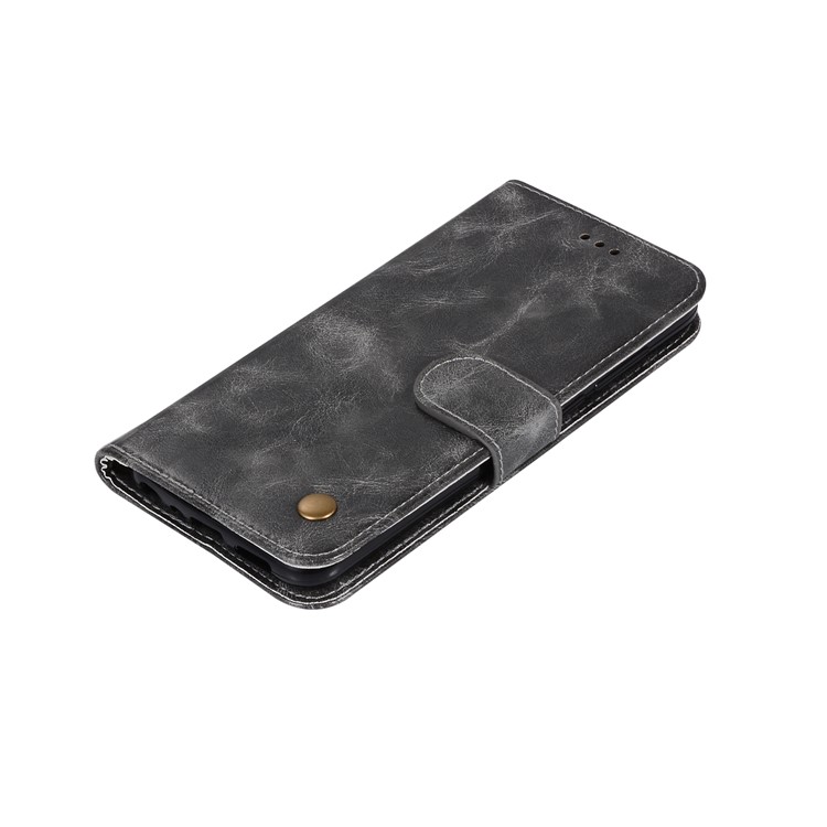 Premium Vintage Leather Wallet Cover for Huawei Honor 9 Lite / Honor 9 Youth Edition - Grey-13
