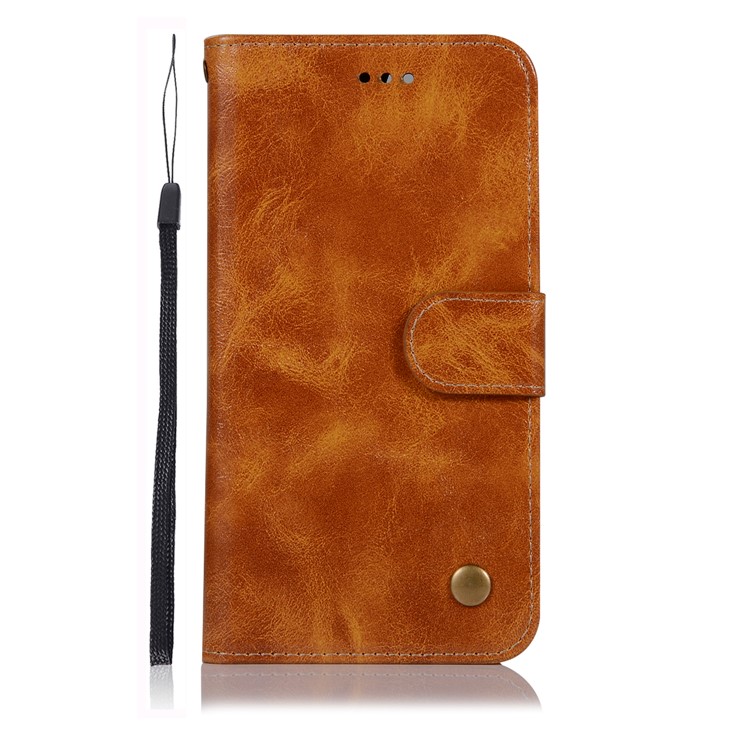 Premium Vintage Leather Stand Case with Card Slots for Huawei Honor 9 Lite / Honor 9 Youth Edition - Brown-3