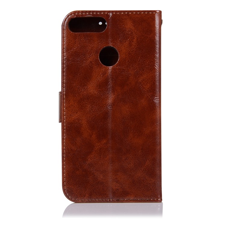 Premium Vintage Leder Standabdeckung Mit Kartensteckplätzen Für Huawei Honour 9 Lite / Ehre 9 Jugendausgabe - Kaffee-5
