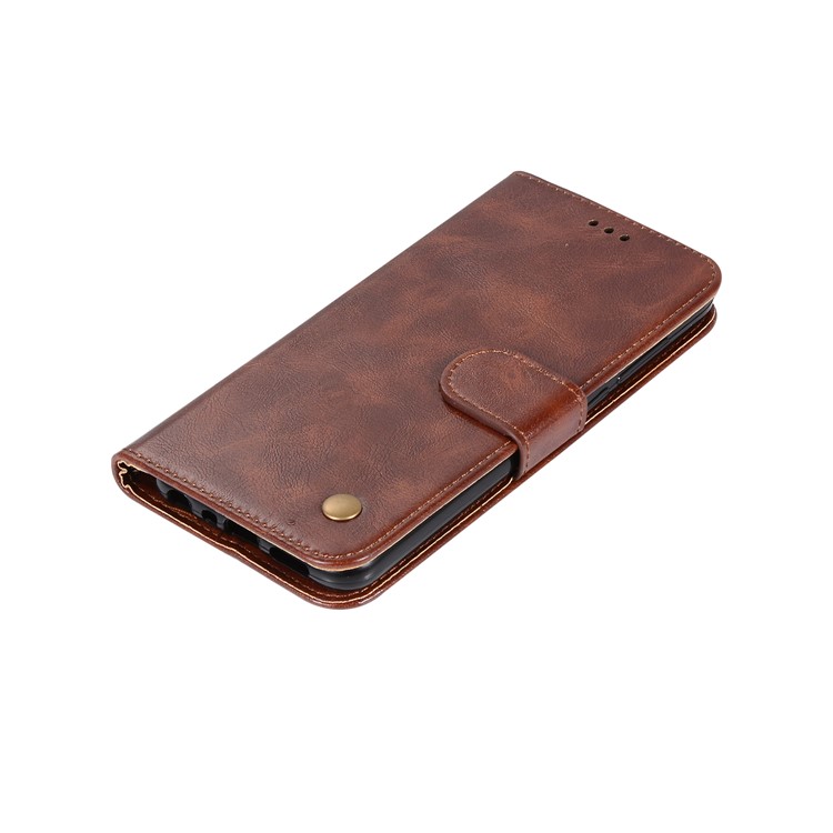 Premium Vintage Leder Standabdeckung Mit Kartensteckplätzen Für Huawei Honour 9 Lite / Ehre 9 Jugendausgabe - Kaffee-13