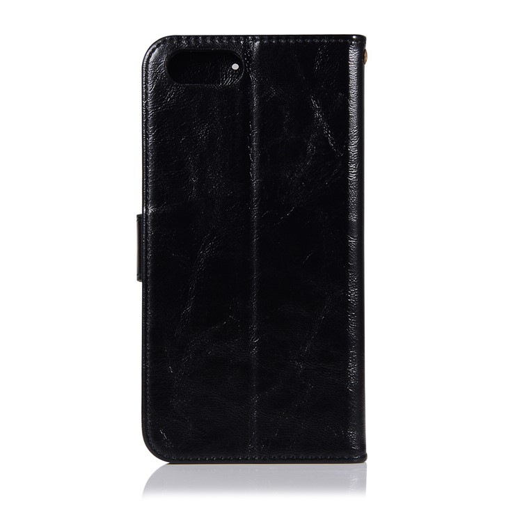 Premium Vintage Leather Wallet Case for Huawei Honor V10/View 10 - Black-3