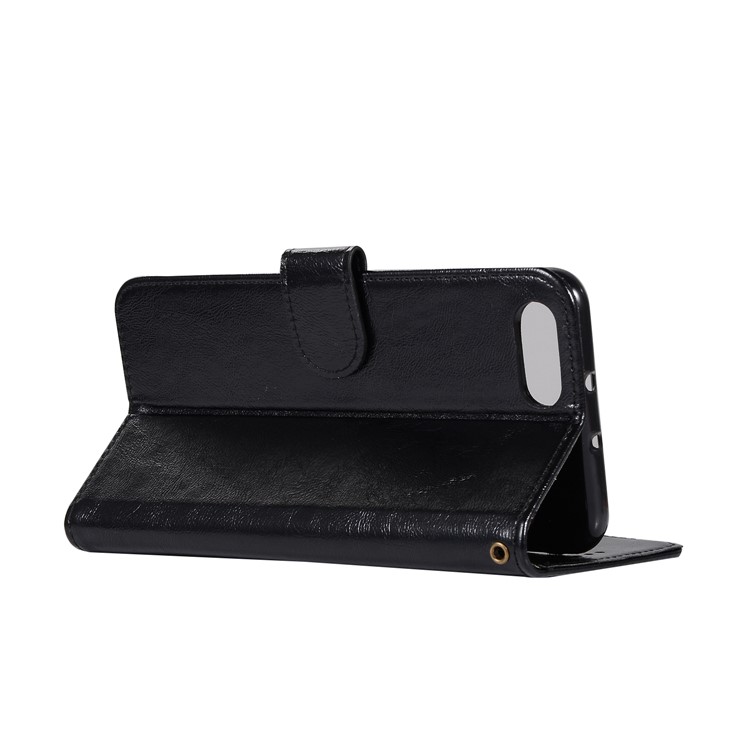 Premium Vintage Leather Wallet Case for Huawei Honor V10/View 10 - Black-6