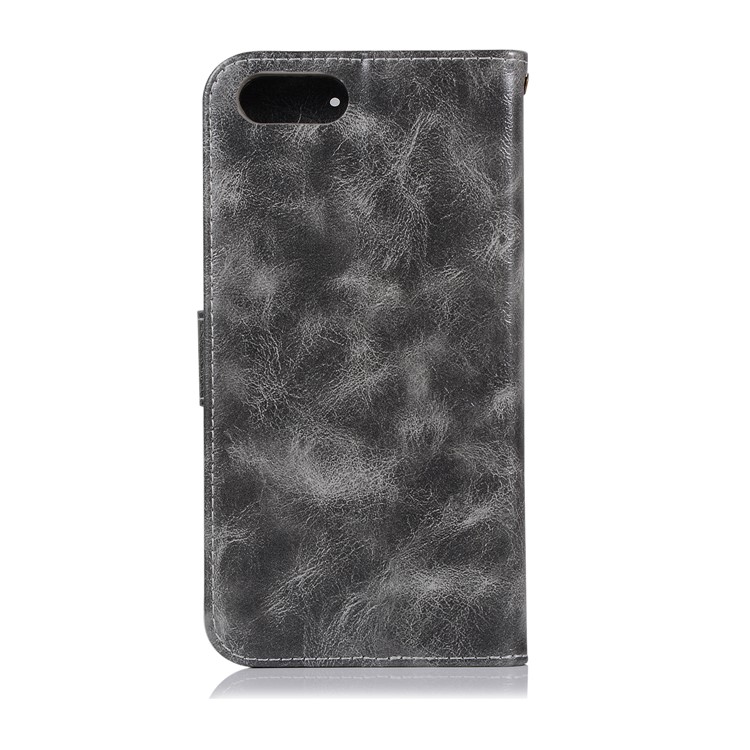 Premium Vintage Leather Stand Cover for Huawei Honor V10/View 10 - Grey-3
