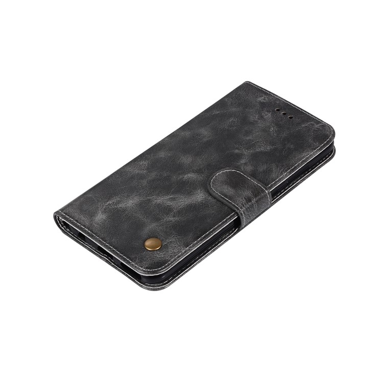 Premium Vintage Leather Stand Cover for Huawei Honor V10/View 10 - Grey-7