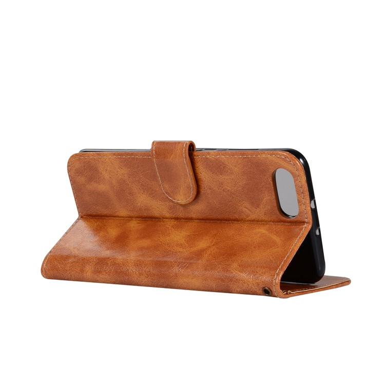 Premium Vintage Leather Stand Mobile Cover for Huawei Honor V10/View 10 - Brown-6