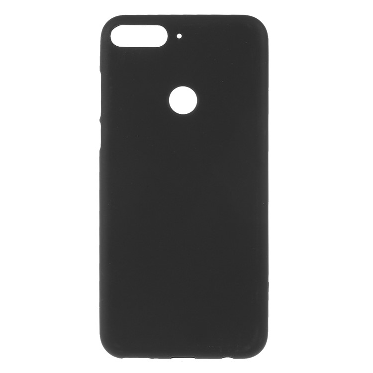 Double-sided Matte TPU Mobile Phone Cover for Huawei Honor 7C / Enjoy 8 - Black-1
