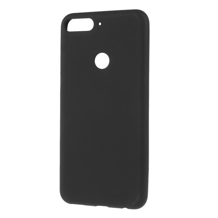 Double-sided Matte TPU Mobile Phone Cover for Huawei Honor 7C / Enjoy 8 - Black-2