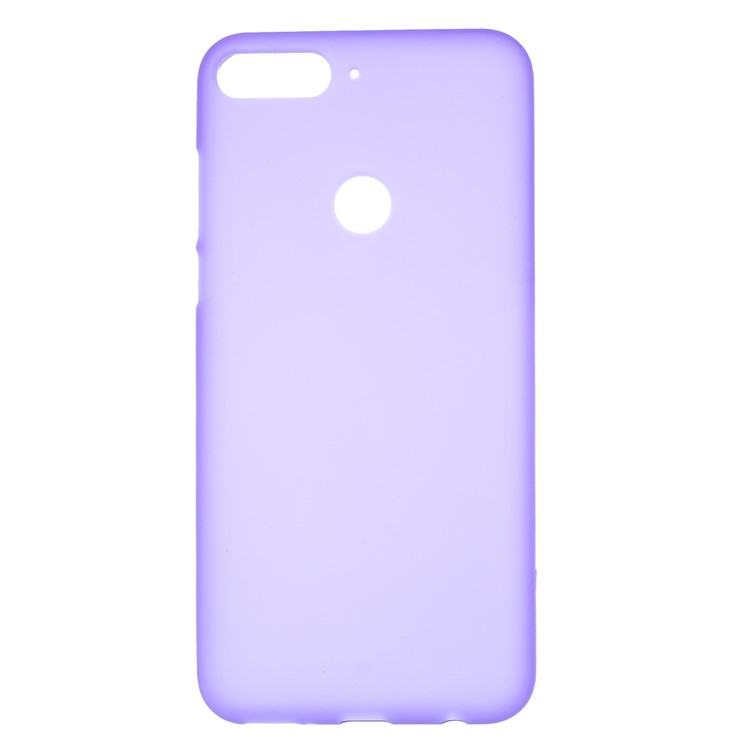 Double-sided Frosted TPU Flexible Phone Cover Shell for Huawei Honor 7C / Enjoy 8 - Purple-1