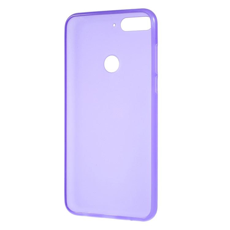Double-sided Frosted TPU Flexible Phone Cover Shell for Huawei Honor 7C / Enjoy 8 - Purple-3