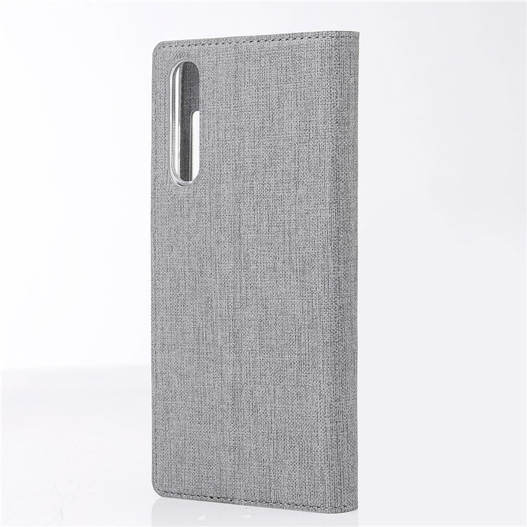 VILI DMX Folding Stand View Window Leather Phone Cover for Huawei P20 - Grey-3
