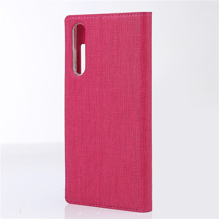 VILI DMX Folding Stand View Window Leather Phone Shell for Huawei P20 - Rose-3
