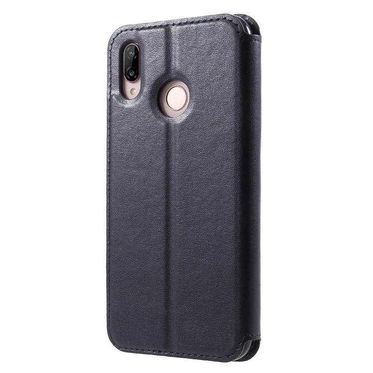 ROAR KOREA Window View PU Leather Card Holder Case for Huawei P20 Lite / Nova 3e - Dark Blue-2