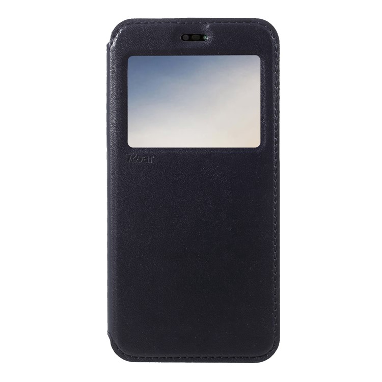 ROAR KOREA Window View PU Leather Card Holder Case for Huawei P20 Lite / Nova 3e - Dark Blue-3