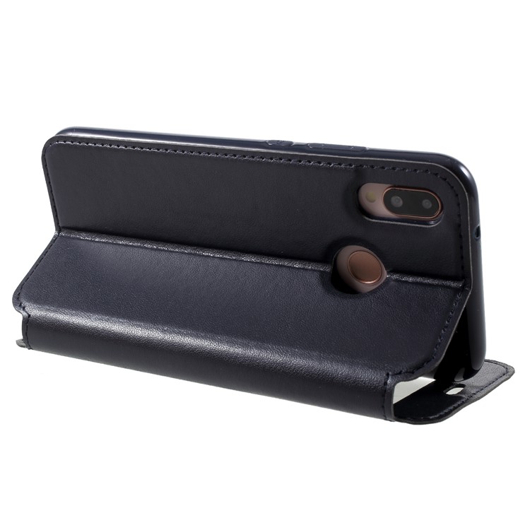 ROAR KOREA Window View PU Leather Card Holder Case for Huawei P20 Lite / Nova 3e - Dark Blue-5