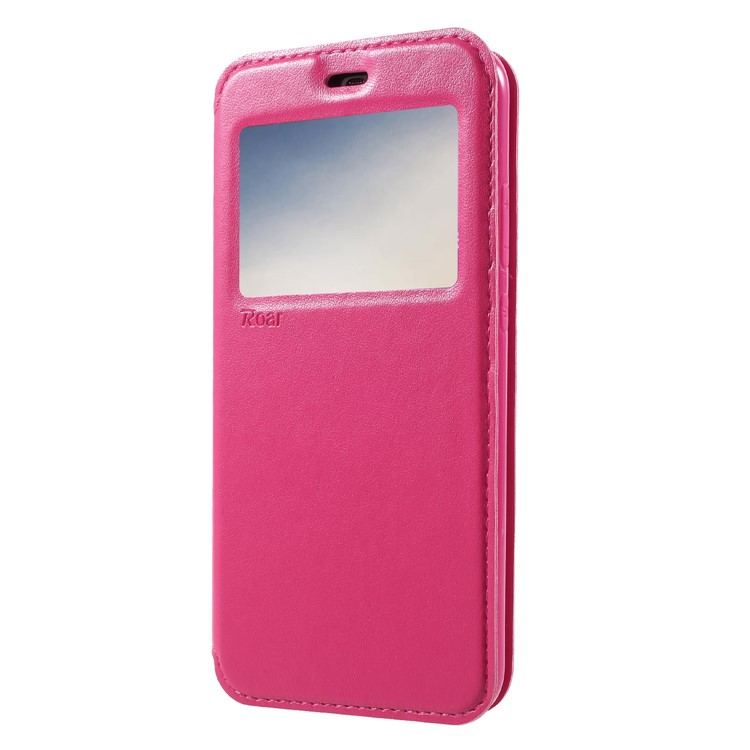 ROAR Window View PU Leather Card Holder Cover for Huawei P20 Lite / Nova 3e - Rose-3