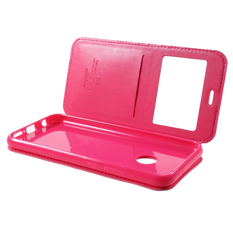 ROAR Window View PU Leather Card Holder Cover for Huawei P20 Lite / Nova 3e - Rose-6