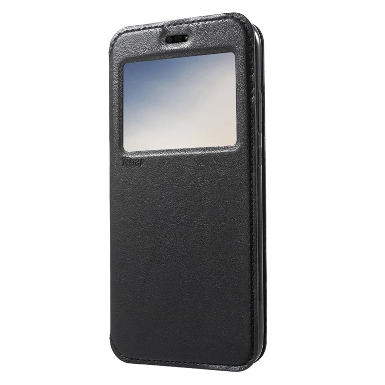 ROAR KOREA Window View Cell Phone Leather Card Holder Case for Huawei P20 Lite / Nova 3e - Black-3
