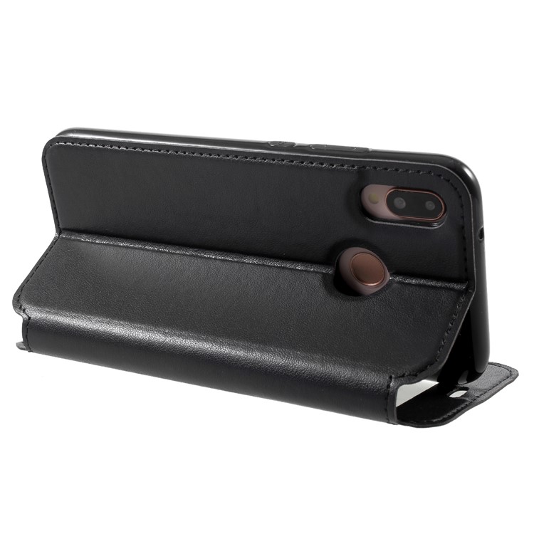 ROAR KOREA Window View Cell Phone Leather Card Holder Case for Huawei P20 Lite / Nova 3e - Black-5