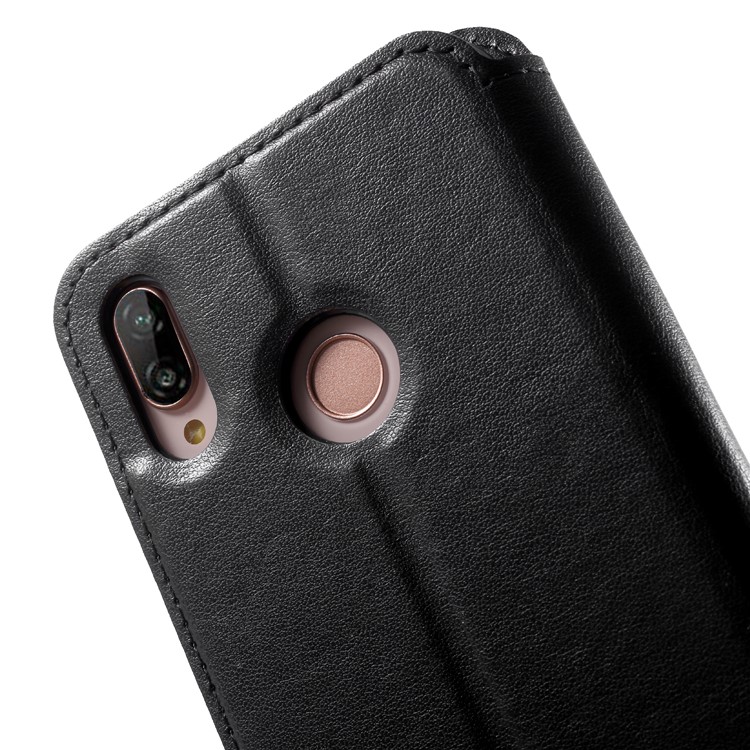 ROAR KOREA Window View Cell Phone Leather Card Holder Case for Huawei P20 Lite / Nova 3e - Black-7