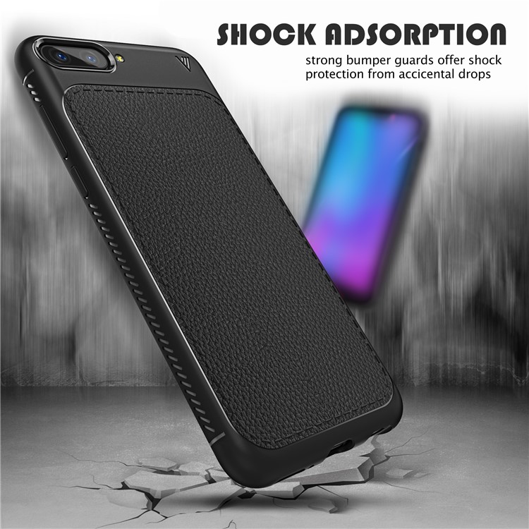 IVSO Gentry Series Leather Coated TPU Case for Huawei Honor 10 - Black-3