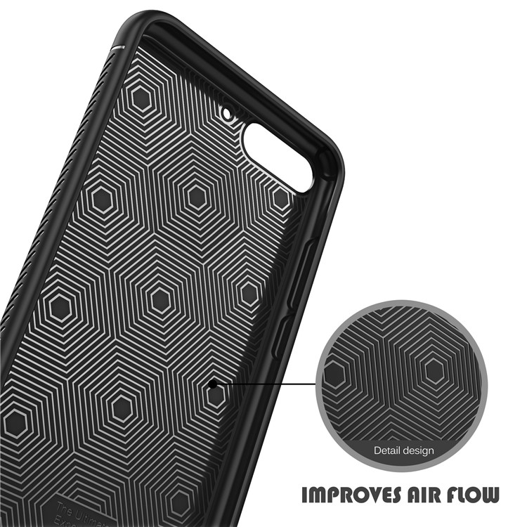 IVSO Gentry Series Leather Coated TPU Case for Huawei Honor 10 - Black-5