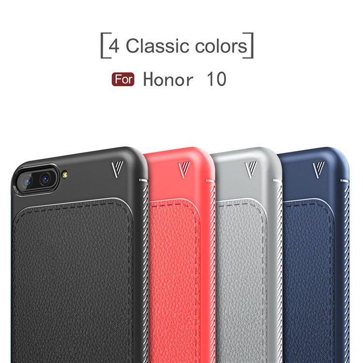IVSO Gentry Series Leather Coated TPU Case for Huawei Honor 10 - Black-7