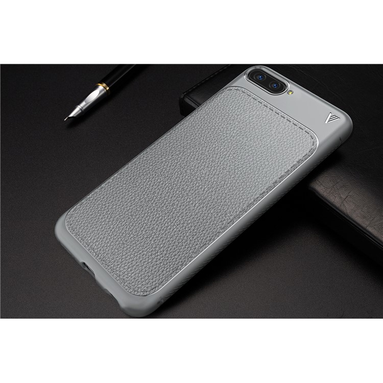 IVSO Gentry Series Leather Coated TPU Shell Case for Huawei Honor 10 - Grey-7