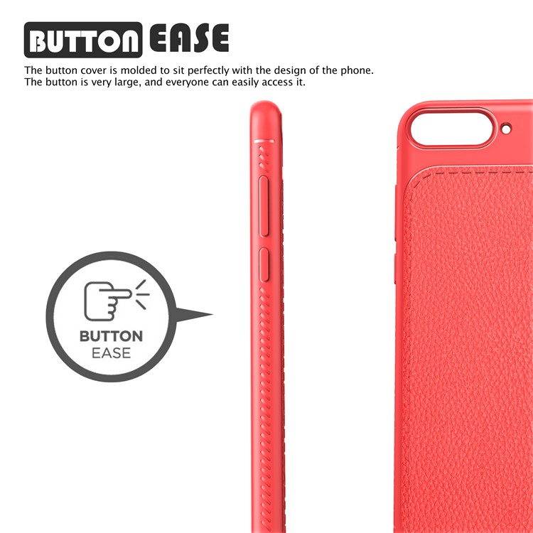 IVSO Gentry Series Leather Coated TPU Protection Case for Huawei Honor 10 - Red-2