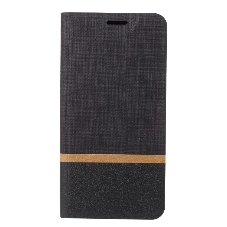 Cross Texture PU Leather Card Holder Phone Casing for Huawei Honor 10 - Black-2