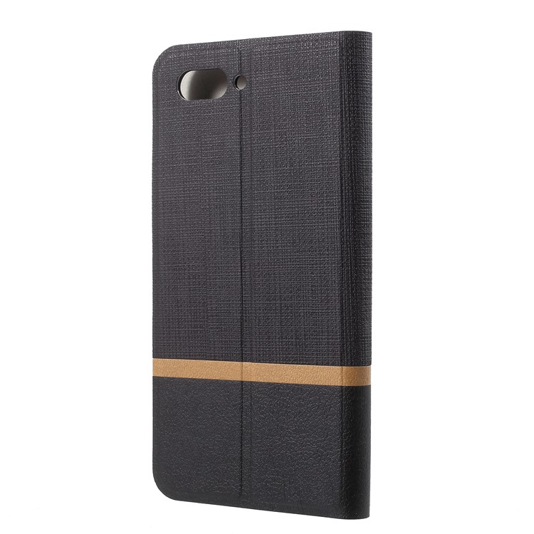 Cross Texture PU Leather Card Holder Phone Casing for Huawei Honor 10 - Black-3