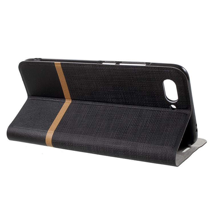 Cross Texture PU Leather Card Holder Phone Casing for Huawei Honor 10 - Black-4