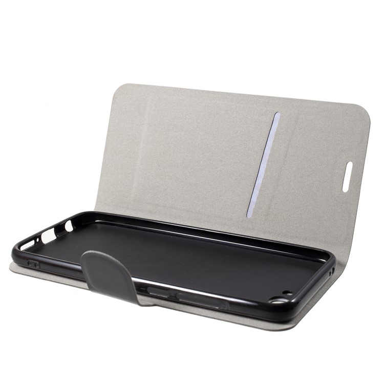 For Huawei Honor 10 Crazy Horse Texture Stand Leather Card Holder Mobile Casing - Black-5