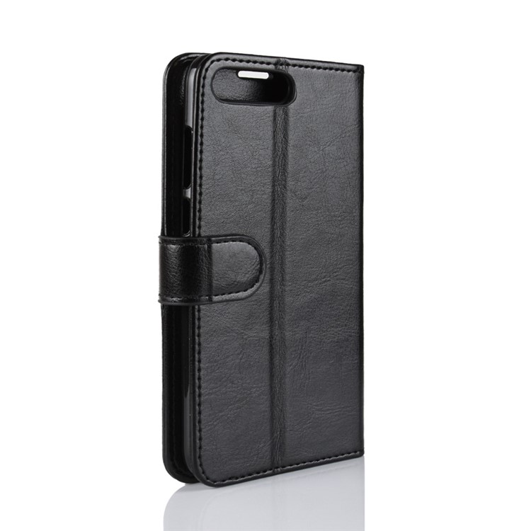 Crazy Horse Wallet Leather Stand Case for Huawei Y6 (2018)/Honor 7A (without Fingerprint Sensor) - Black-8