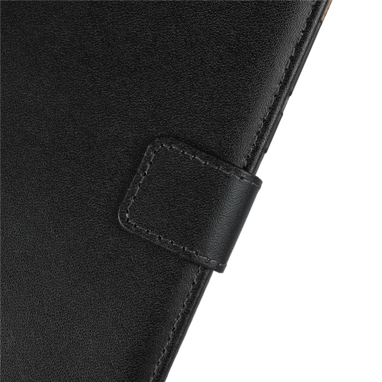 Genuine Leather Wallet Stand Phone Case for Huawei Honor 7C / Enjoy 8 - Black-7