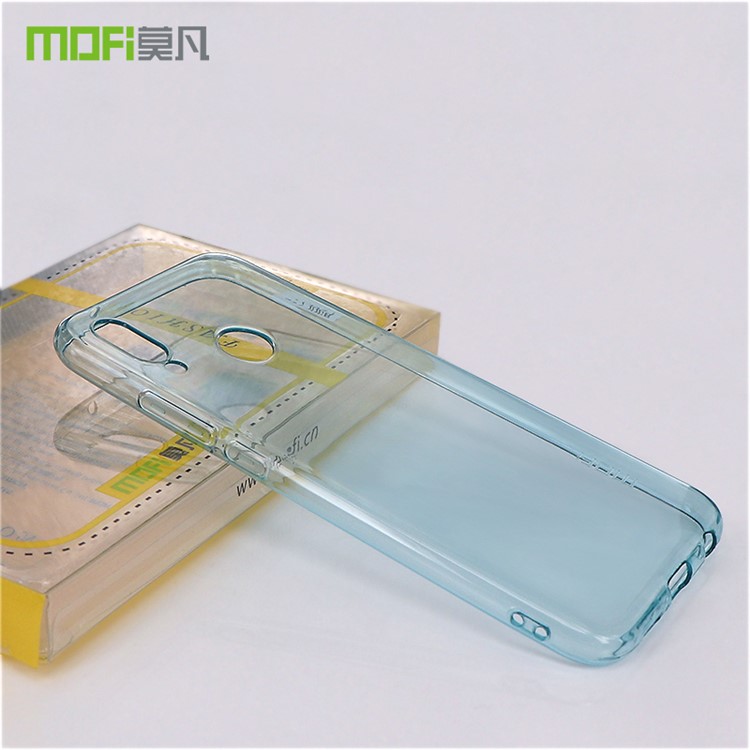 MOFI Yin Series Ultra Thin Clear Soft TPU Phone Case for Huawei P20 Lite / Nova 3e - Blue-1