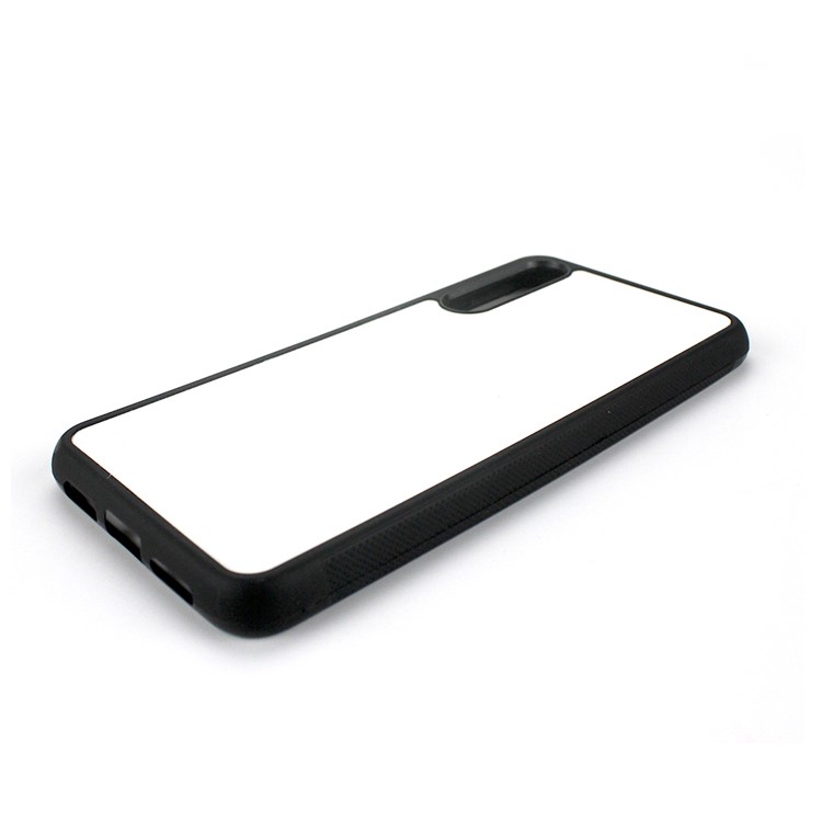 10Pcs/Set for Huawei P20 Customized Blank Heat Transfer Printing Aluminum Sheet Skin Coated PC TPU Hybrid Case - Black-6
