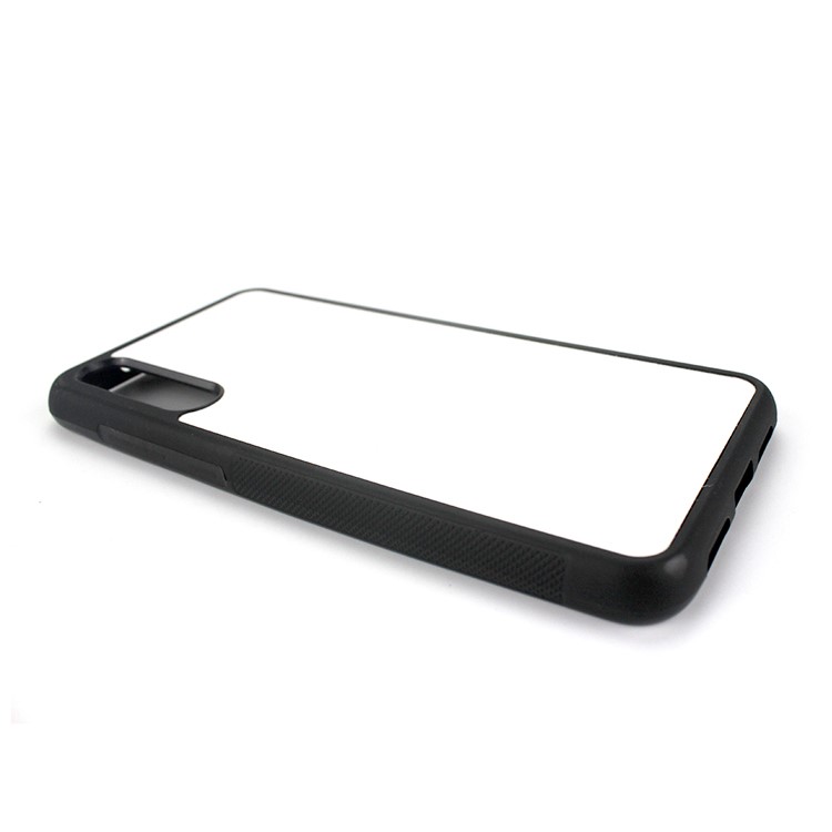 10Pcs/Set for Huawei P20 Customized Blank Heat Transfer Printing Aluminum Sheet Skin Coated PC TPU Hybrid Case - Black-7