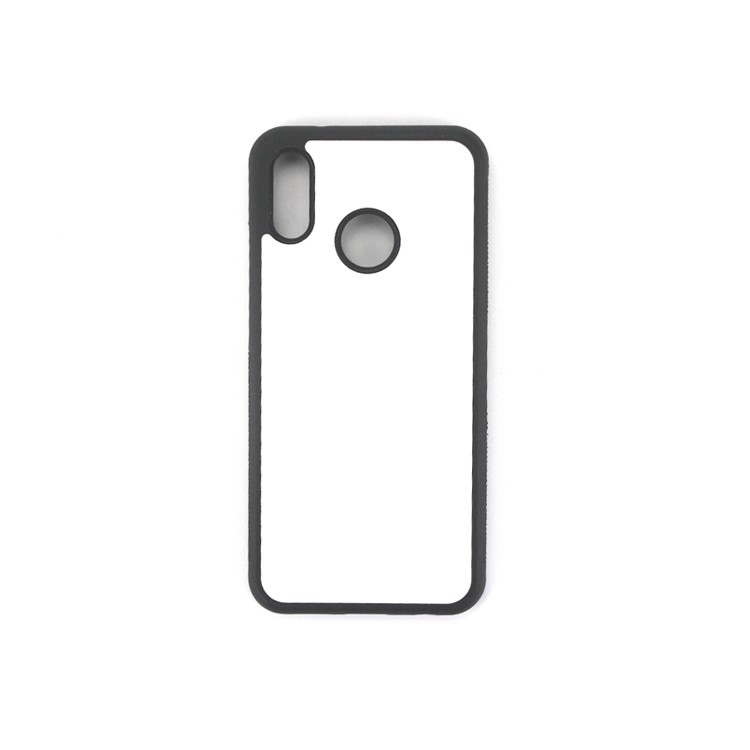 10Pcs/Set for Huawei P20 Lite/Nova 3e Customized Blank Heat Transfer Printing Aluminum Sheet Skin Coated PC TPU Hybrid Cover - Black-2