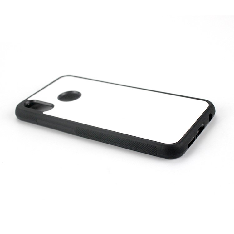 10Pcs/Set for Huawei P20 Lite/Nova 3e Customized Blank Heat Transfer Printing Aluminum Sheet Skin Coated PC TPU Hybrid Cover - Black-5