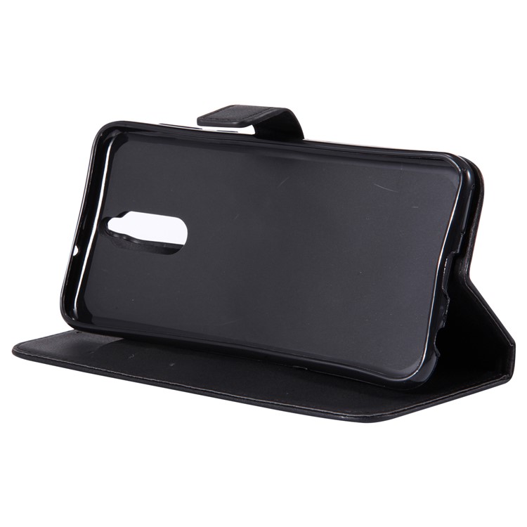 Wallet Stand Leather Protection Mobile Phone Case for Huawei Mate 10 Lite - Black-6