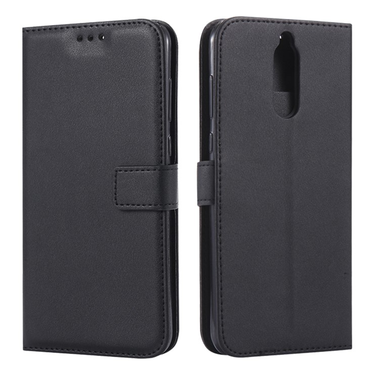 Wallet Stand Leather Protection Mobile Phone Case for Huawei Mate 10 Lite - Black-9
