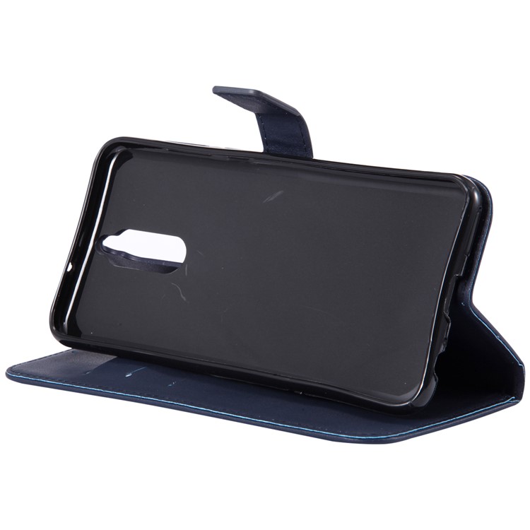 PU Leather Magnetic Wallet Phone Shell for Huawei Mate 10 Lite / nova 2i / Maimang 6 / Honor 9i (India) - Dark Blue-11